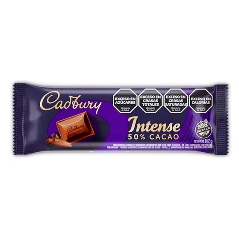 Chocolate Meio Amargo 50% Cacau Cadbury 162g - Mondelez